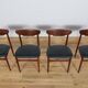 Chaises mid-century en palissandre, danemark, set de 4