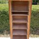 Meuble à rideau vintage en bois années 60-70