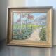 Vintage Landscape oil on canvas With Wooden frame