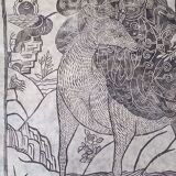 Japanese print, modern reprint on rice paper