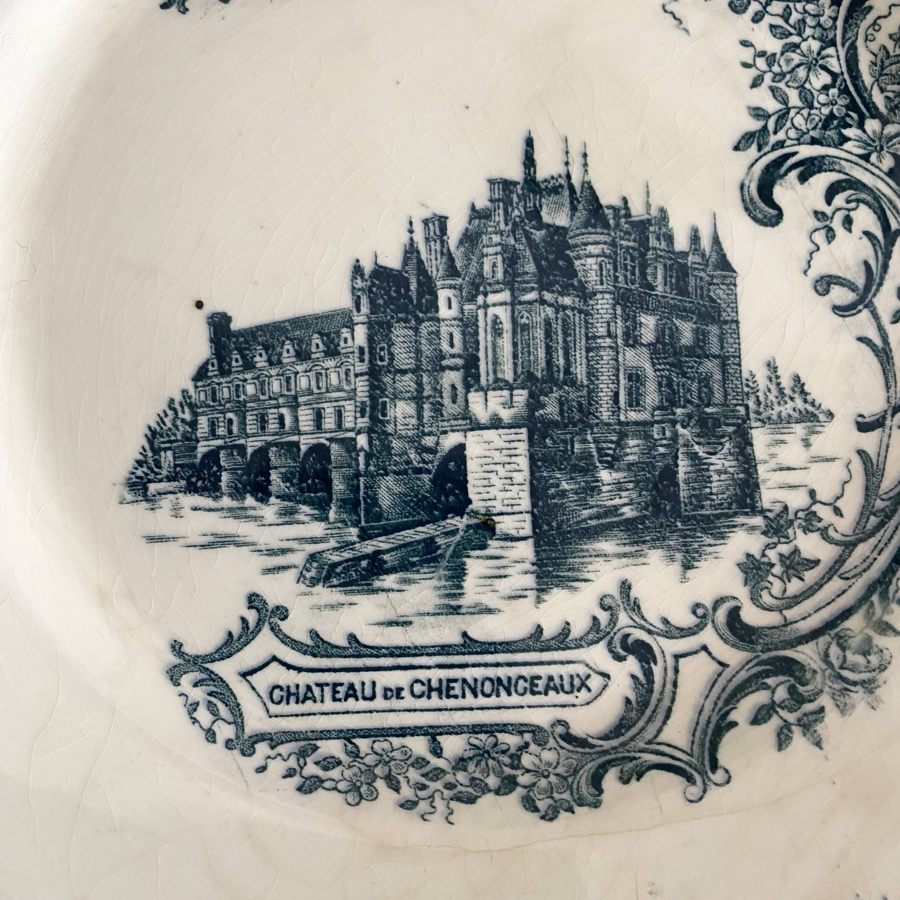 Ironstone plate Château de Chenonceau