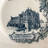 Ironstone plate Château de Chenonceau