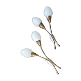 Duo of torch wall lamps