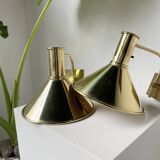Pair of Hovik Lys brass wall lights Jonas Hidle Denmark