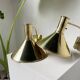 Pair of Hovik Lys brass wall lights Jonas Hidle Denmark