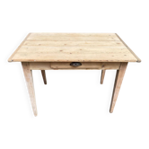 19th-century solid wood farmhouse table.