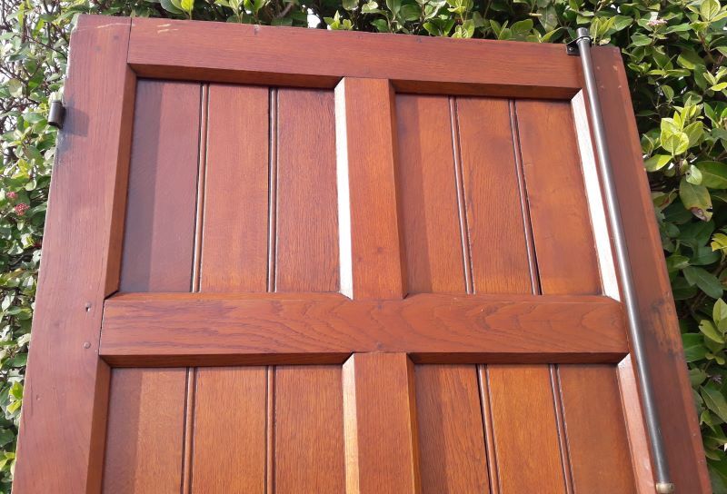 Entrance door 208,7x94 oak multipoint lock
