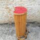 Bamboo tiki bar and two stools