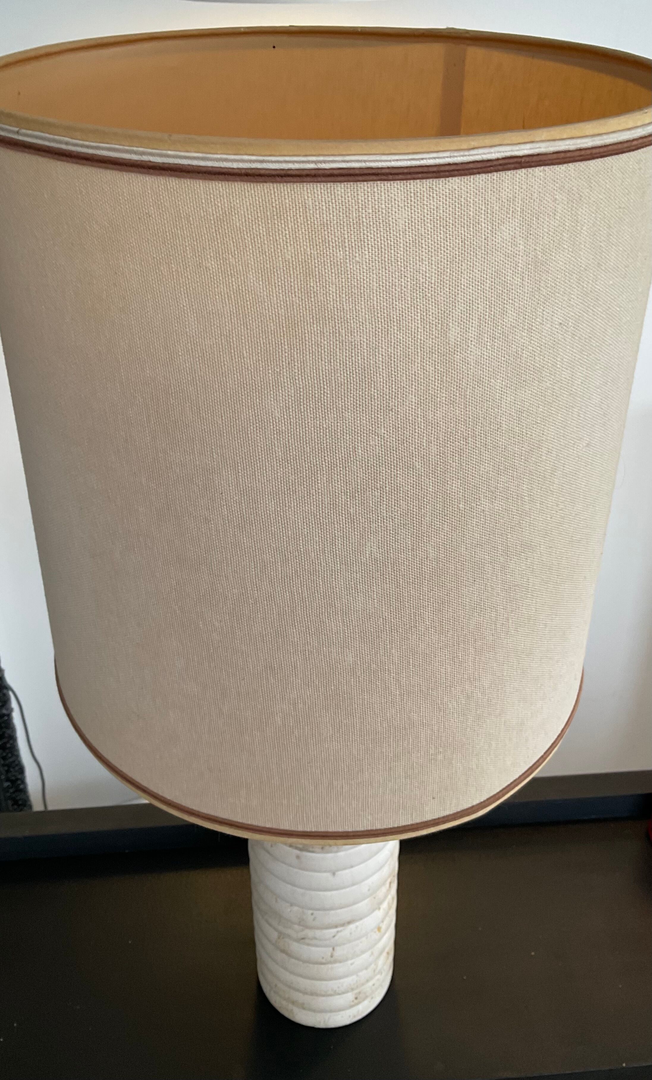 Travertine lamp from the 70s