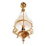 Neo-Louis XV style chandelier - Brass and blown glass