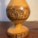 Solid wood bark lamp base