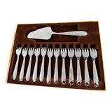Coffret de 12 fourchettes et 1 pelle à dessert inox