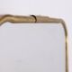 Vintage 60s wall mirror in golden brass italian design