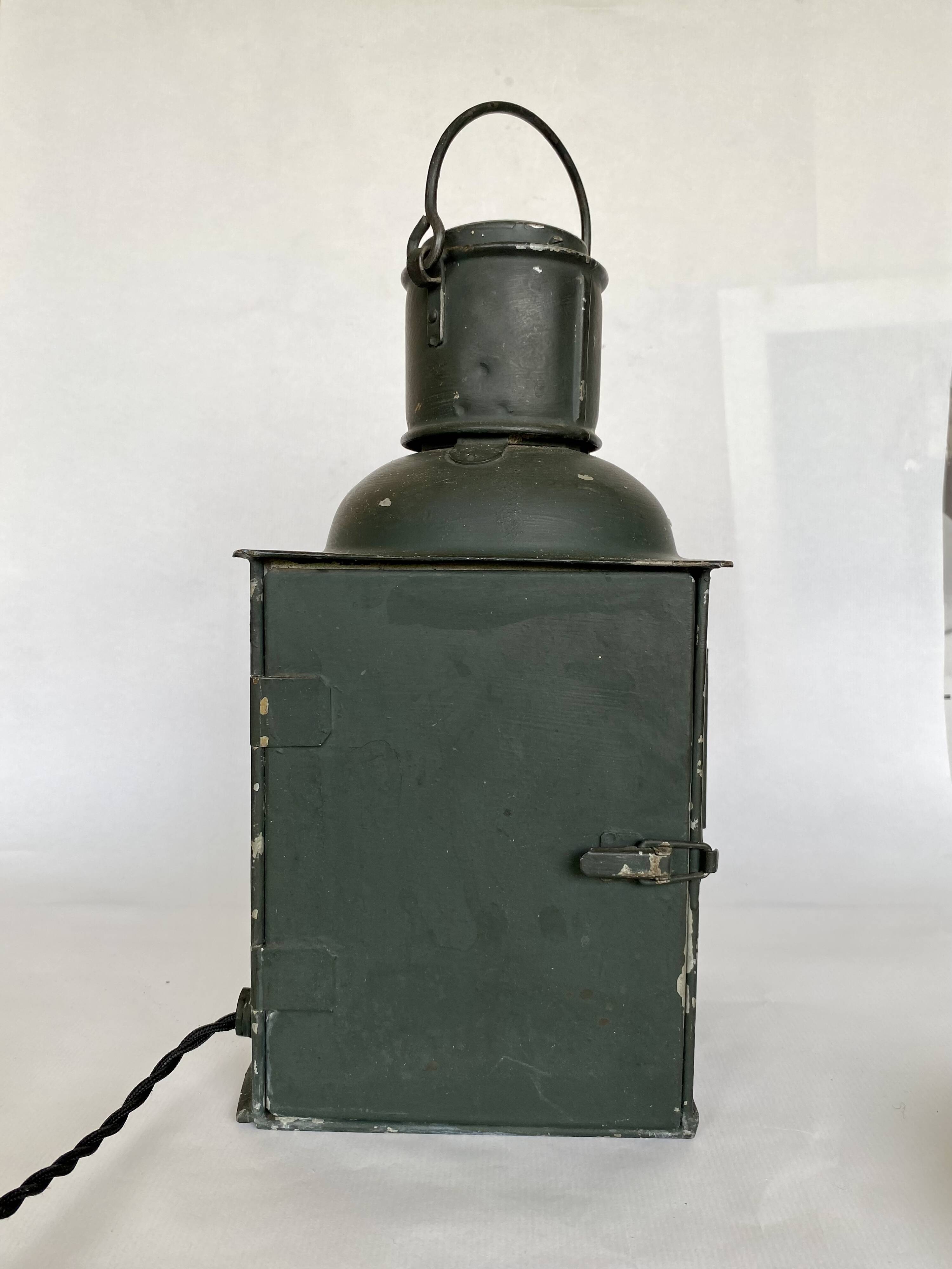 Marine lamp 1900, electrified, 2m fabric cable