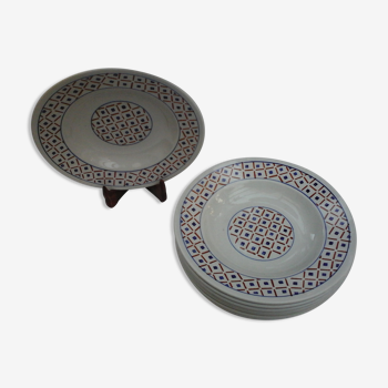 Set de 8 assiettes creuses KG Lunéville