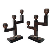 Art Deco candlestick set