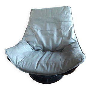 Fauteuil vintage suédois - cuir