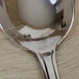 12 silver-plated metal teaspoons, Art Deco style