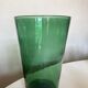 Green blown glass vase Empoli 1960 XXL Italian design