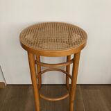 High stool in cannage