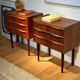 Paire de chevets scandinaves vintage