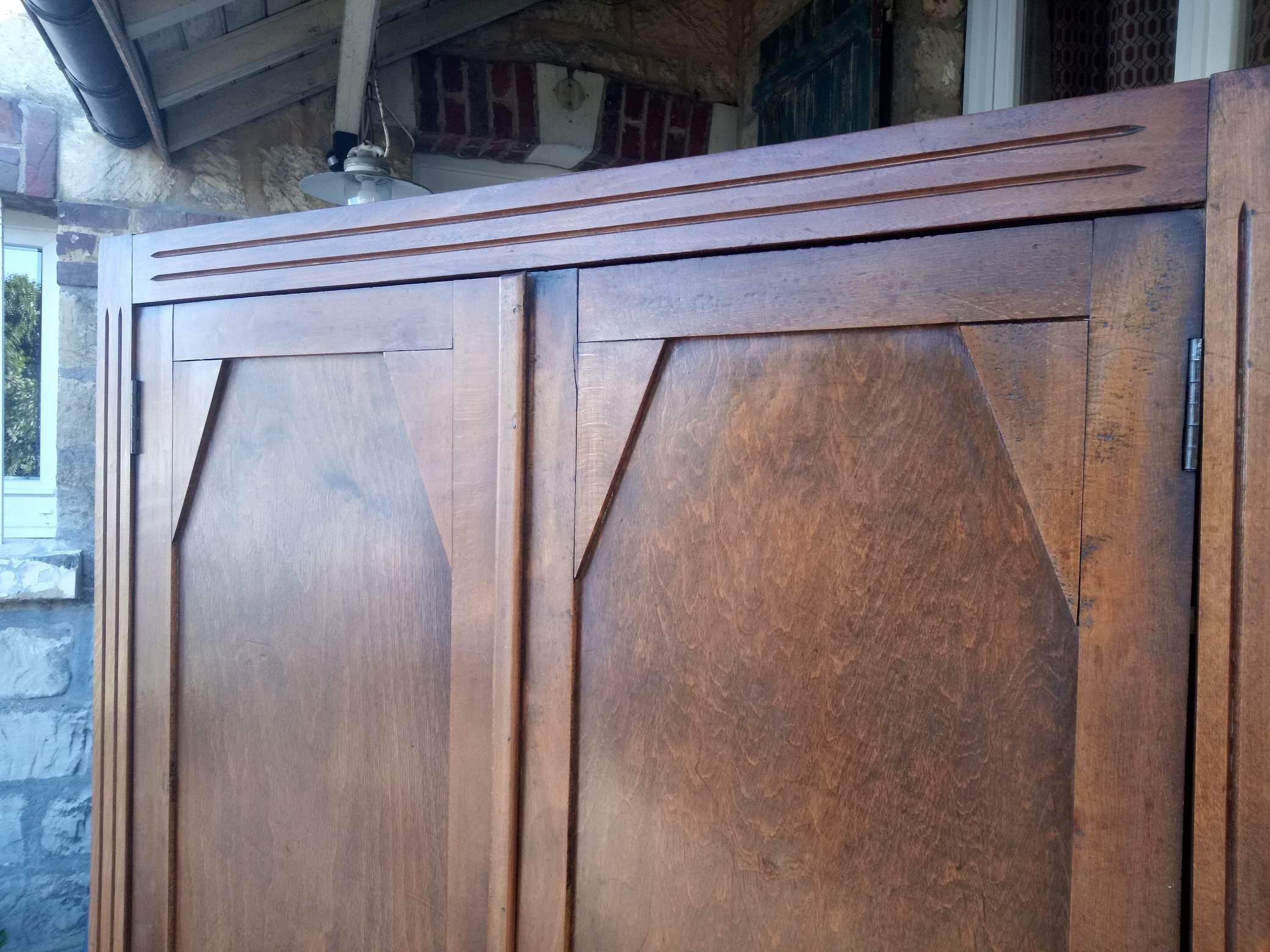 1940s wooden Parisian cabinet