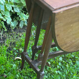 Foldable side table Gateleg in mahogany