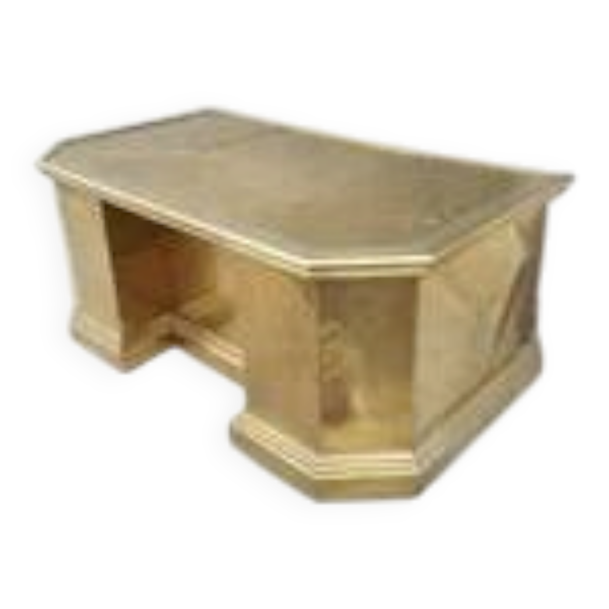 desk design RODOLFO DUBARRY covered brass decor desk brass