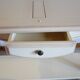 Console élégante et classique – couleur crème – 1 tiroir
