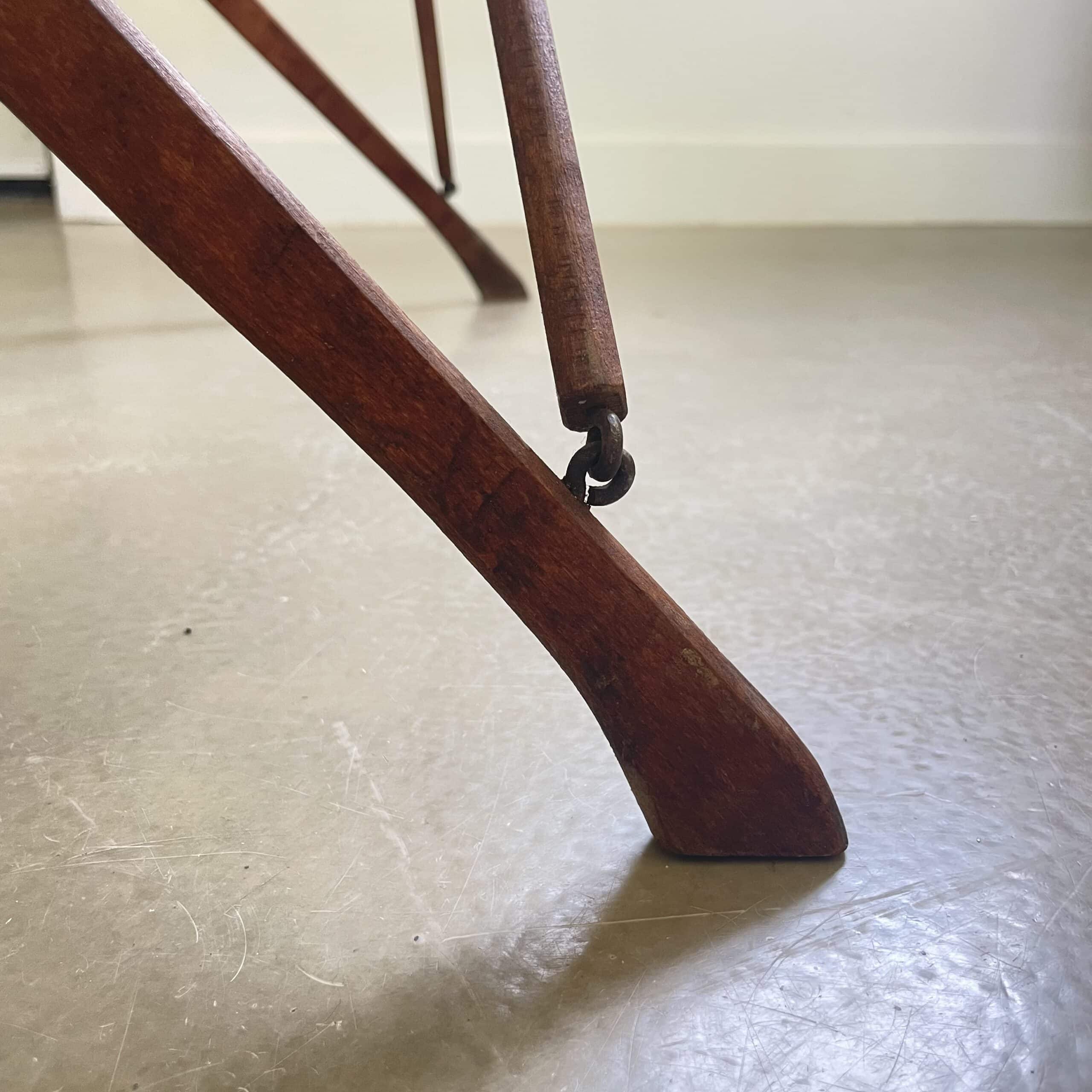 Authentic French outdoor terrace set, 5 chairs and table