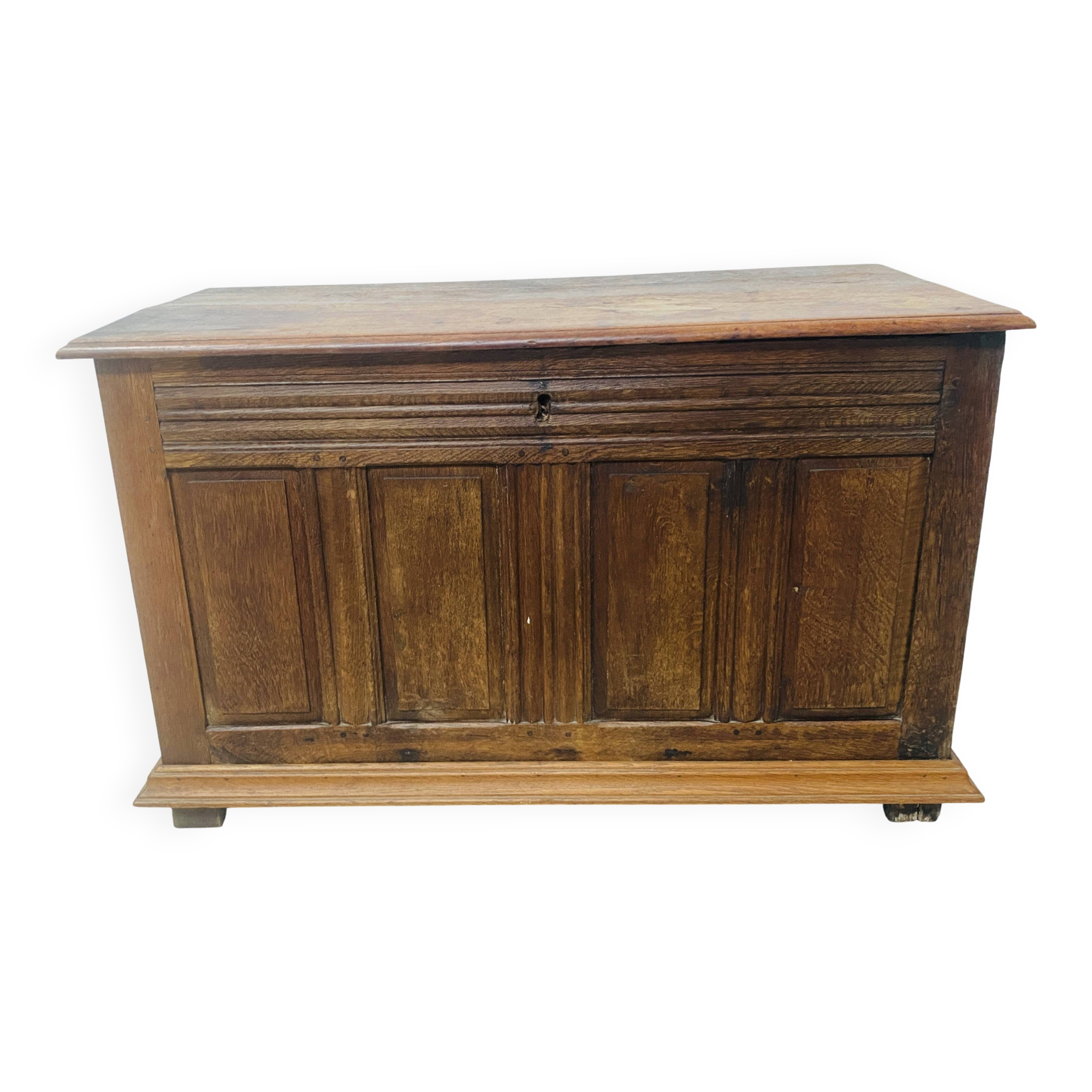 18th century solid oak style chest