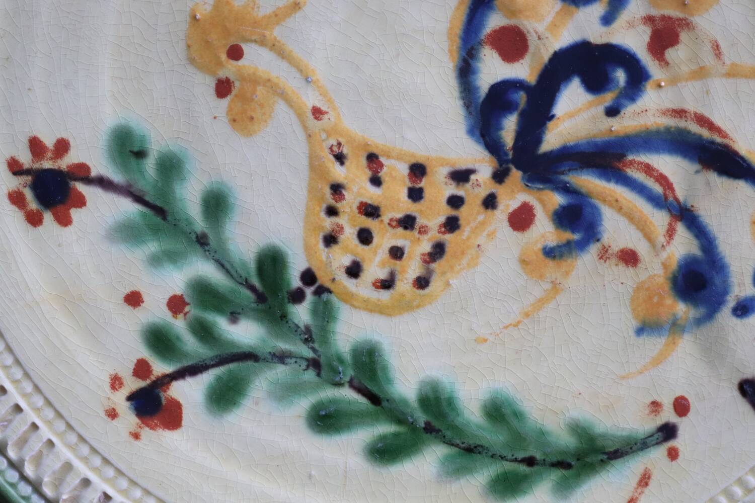 Annecy pottery table centerpiece trivet