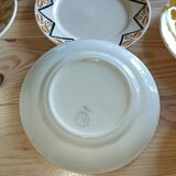 set of Sarreguemines Digoin plates