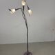 Lampadaire artisanal en métal patiné, années 1980