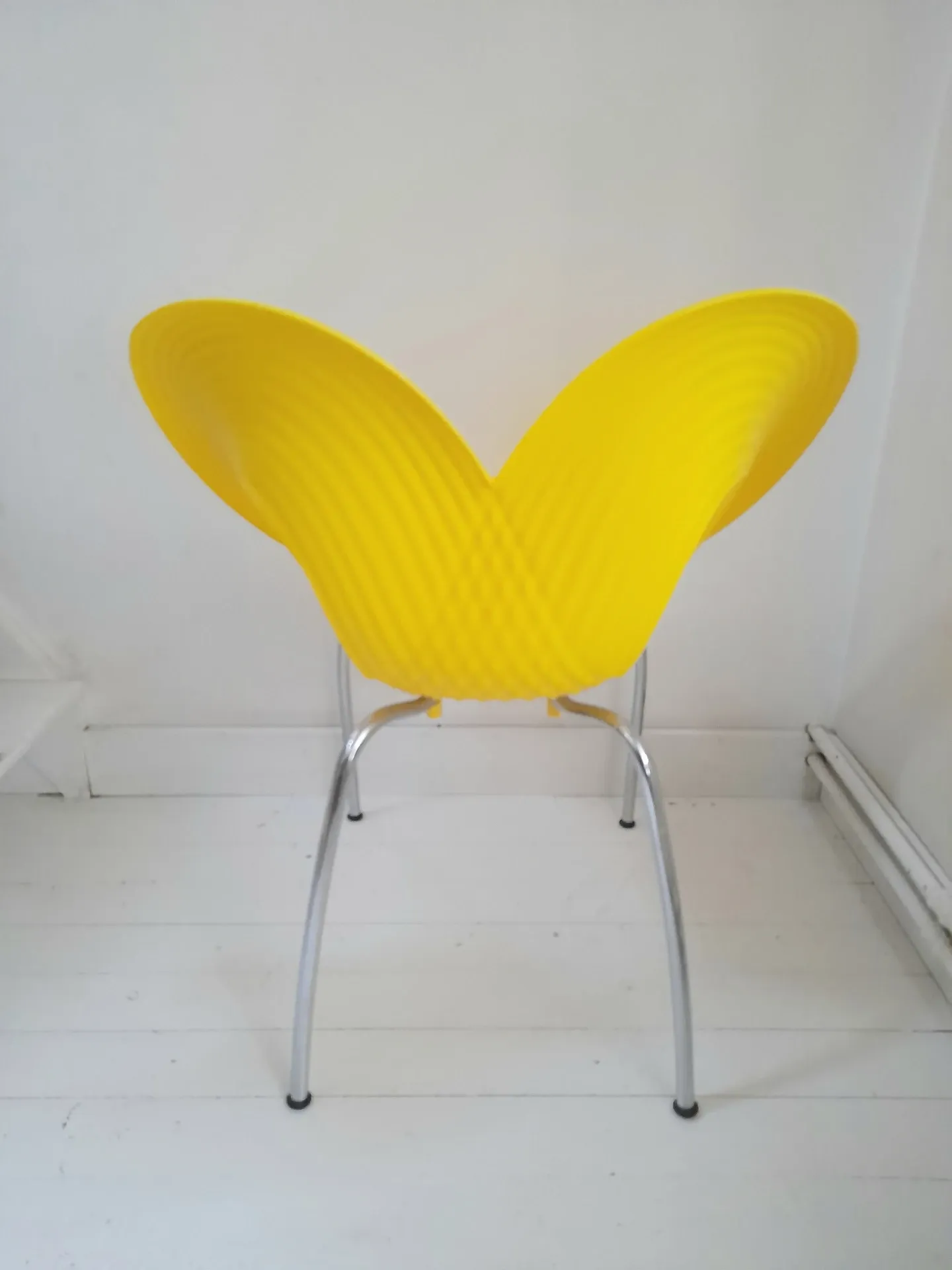 Ripple chair jaune design Ron Arad pour Moroso