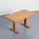 Solid pine table, Les Arcs, France.