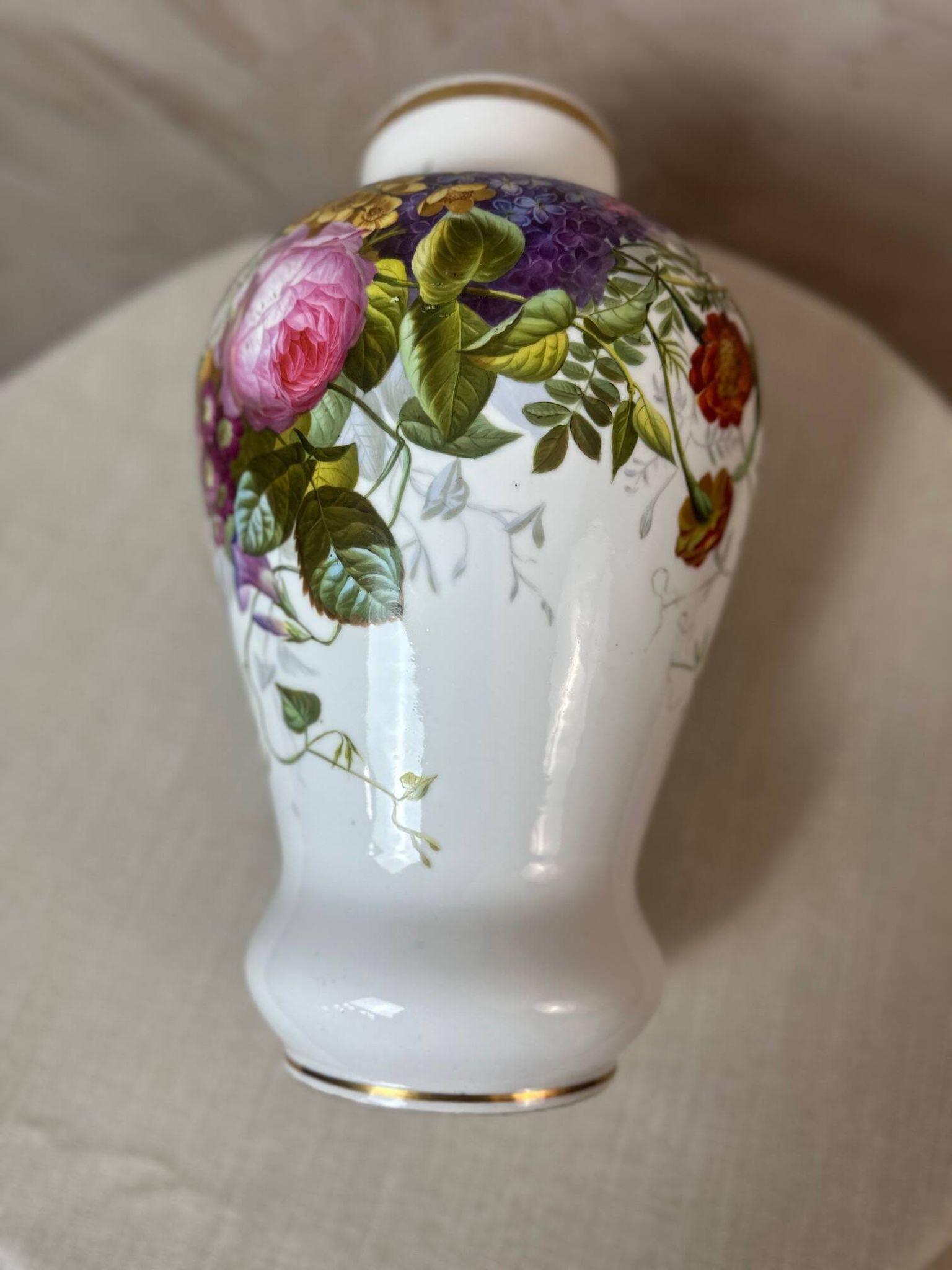 Paire de vases porcelaine de Paris