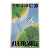 Air france poster - paris-london