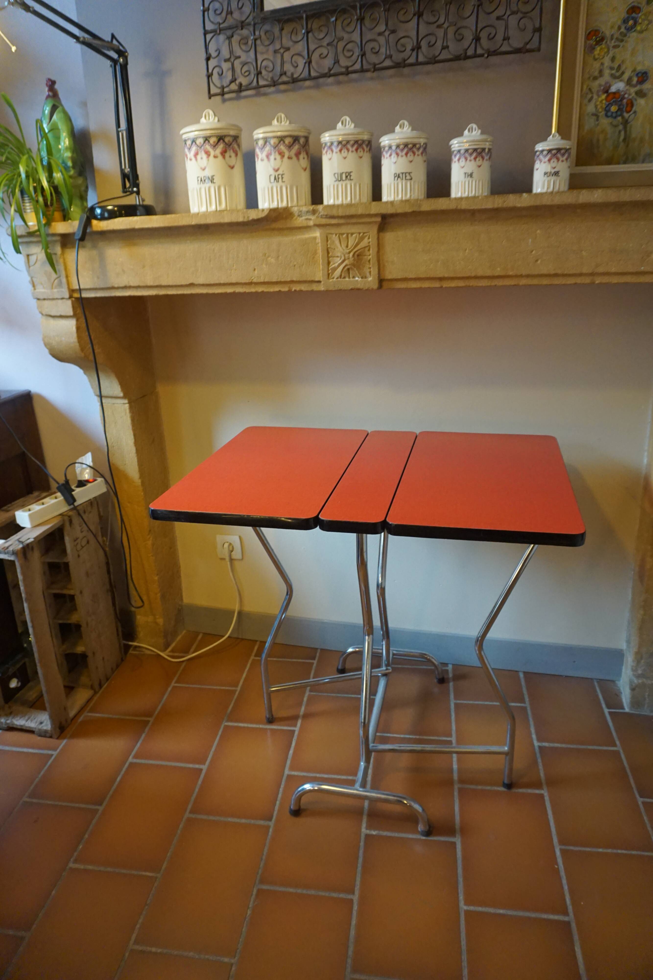 Folding formica table - 1960s
