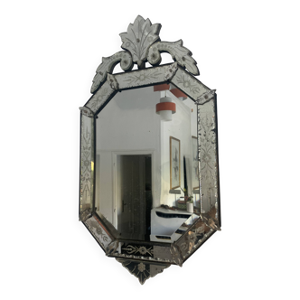Miroir vénitien Murano, circa 1900