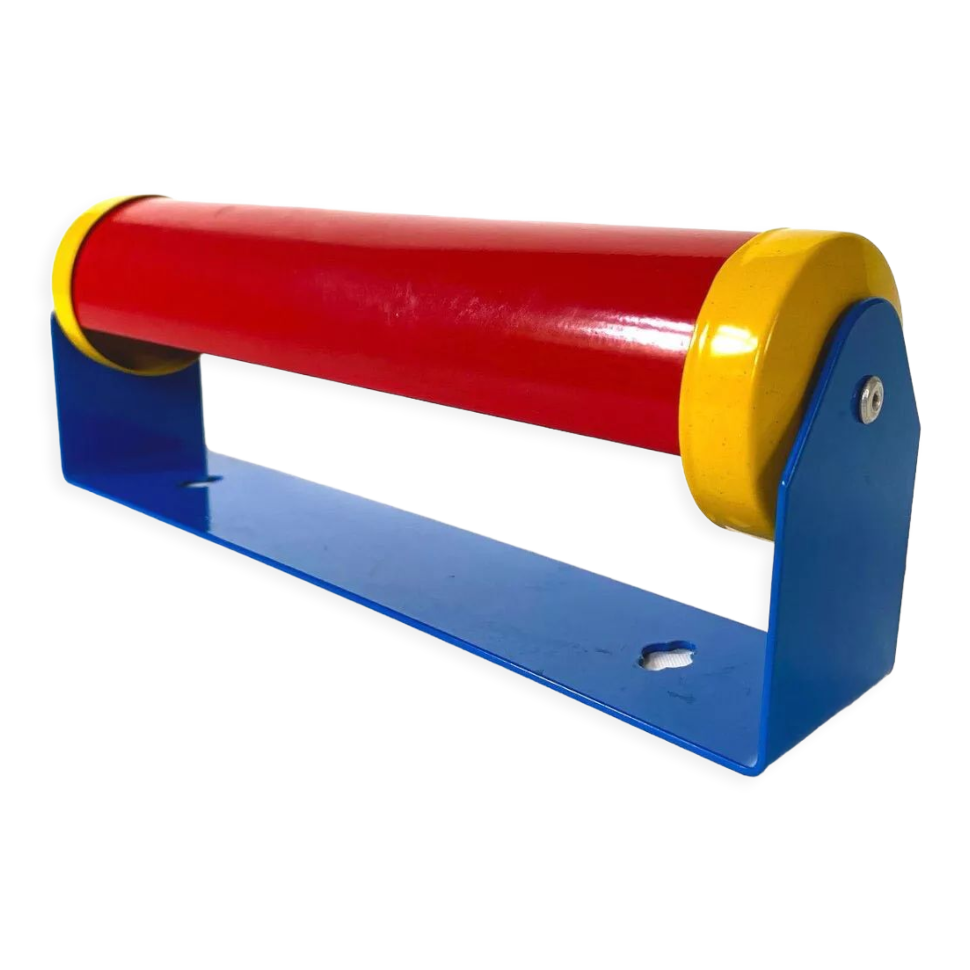 Vintage Memphis bed lamp / wall sconce, 80s G&G lighting, primary colors