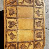 Table basse Roger Capron à décor d'oiseaux 1960
