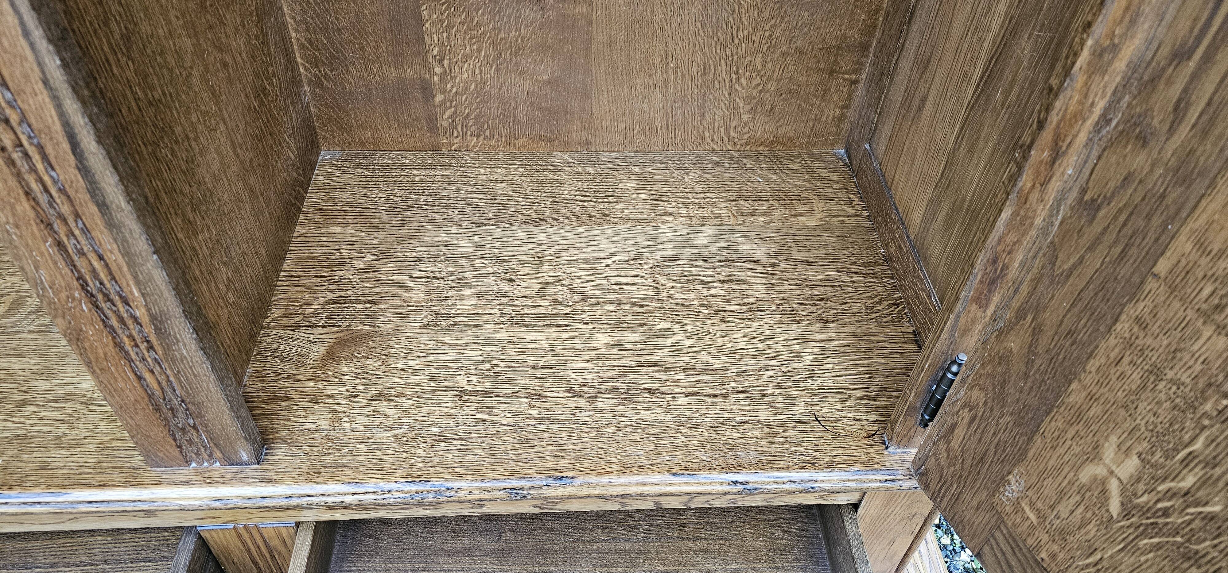 Oak wardrobe - wardrobe