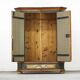 Painted Folk Art Bridal Cabinet