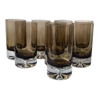 Lot de 8 verres Gral Germany design Roland Posch modèle Las Palmas