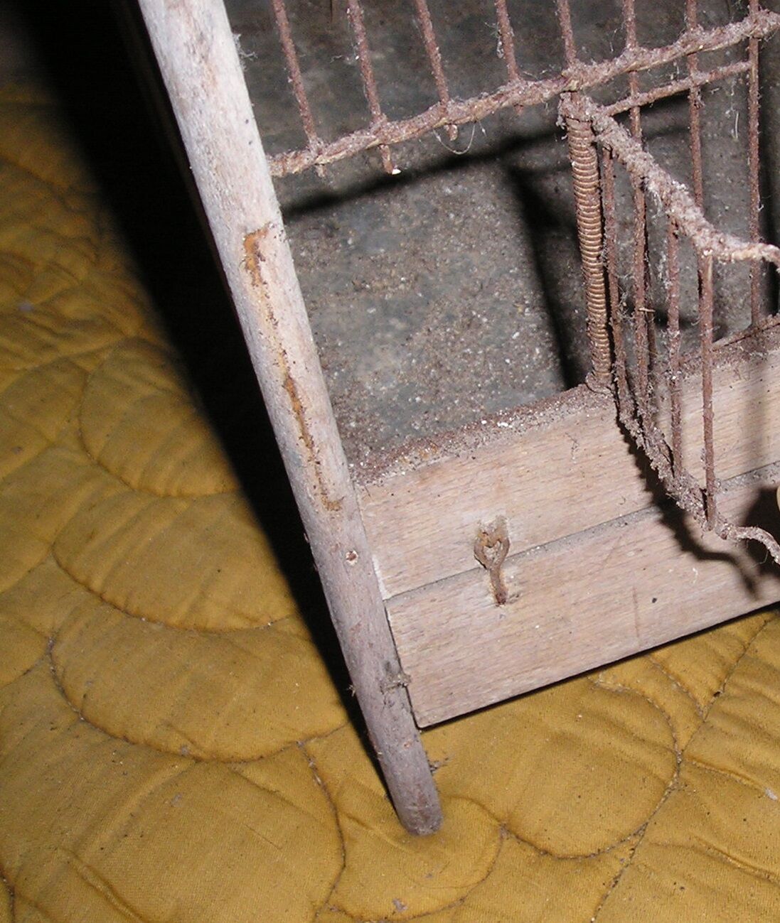 Old wooden bird cage