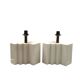 Hollywood regency set of 2 ceramic table Lamps, France 1970s