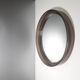 Vintage round mirror - gilac n° 1813 - smoked plexiglass - 1970s