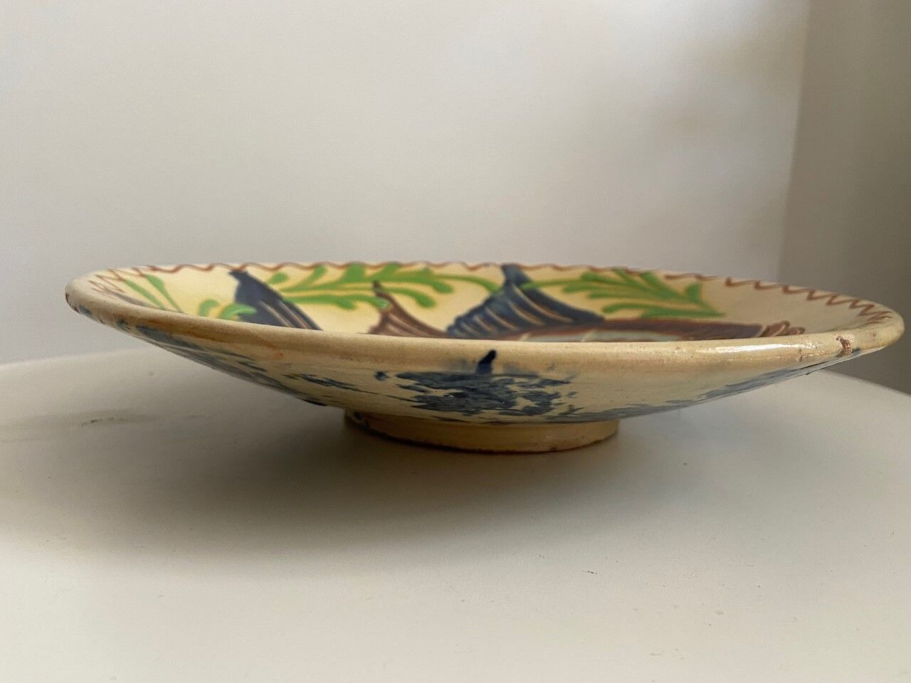 Set of two plates decoration Fish signed Vallauris style