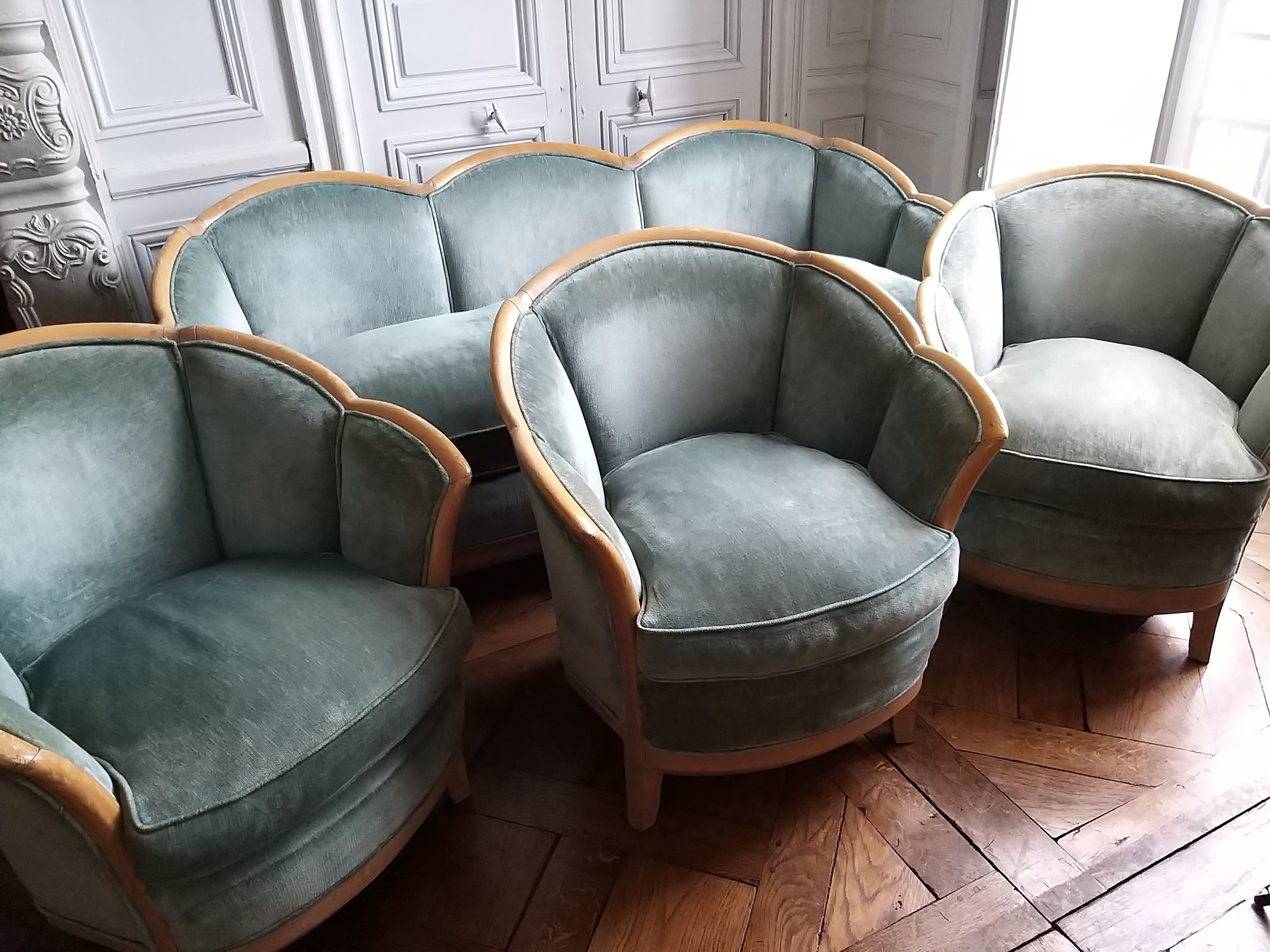 Vintage Art Deco style chair design Rosello in Paris
